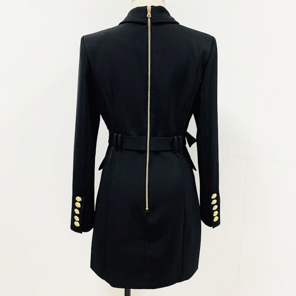 Balmain inspired long blazer/mini dress - Picture 2 of 7